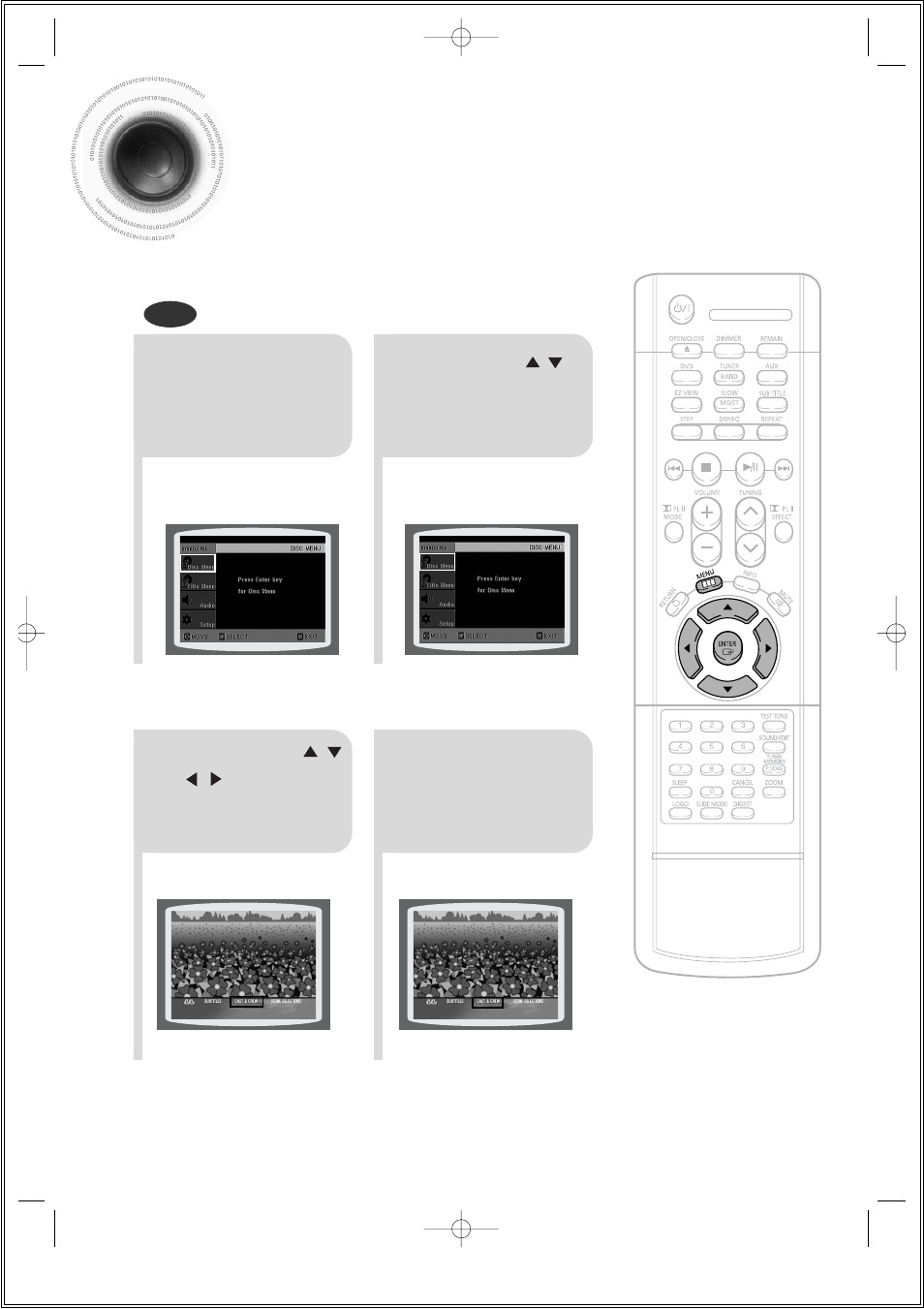 Using disc menu | Samsung HT-DS140 User Manual | Page 36 / 68