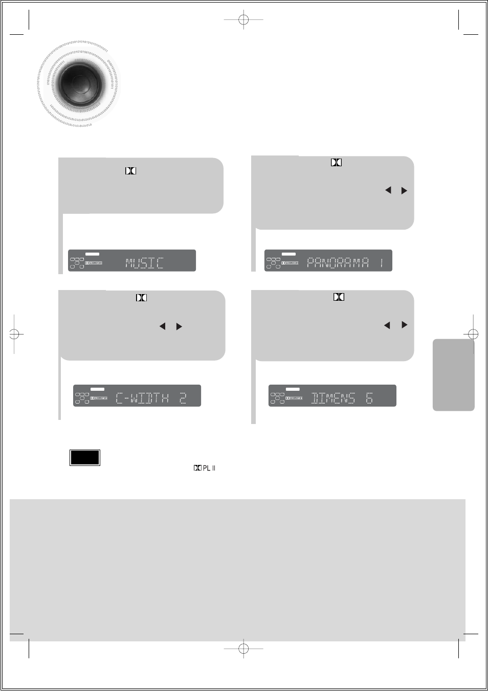 Dolby pro logic ii effect, 56 dolby pro logic ii effect, Setup | Samsung HT-DS140 User Manual | Page 57 / 68
