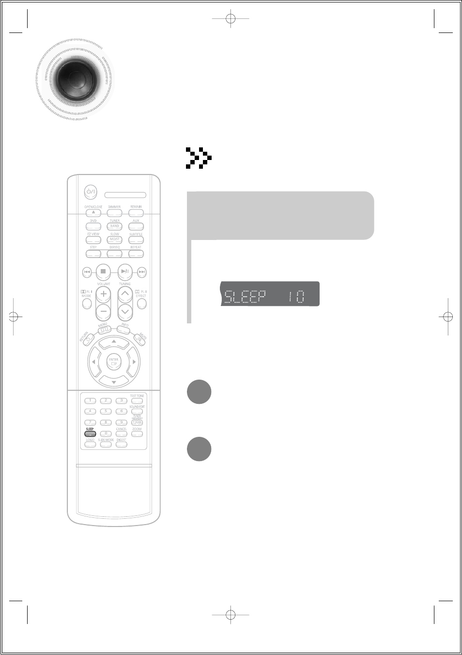 Miscellaneous, Convenient functions, 59 convenient functions | Sleep timer function, Press sleep button | Samsung HT-DS140 User Manual | Page 60 / 68