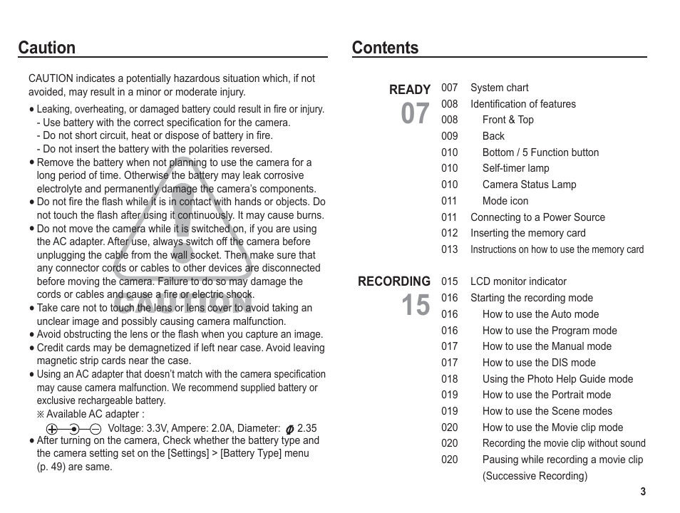 Samsung BL1050 User Manual | Page 4 / 94