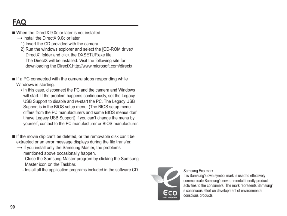 Samsung BL1050 User Manual | Page 91 / 94