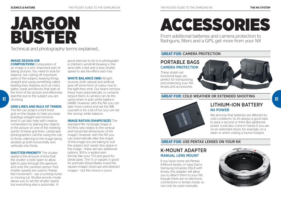 Jargon buster, Accessories | Samsung Digital Camera User Manual | Page 42 / 46