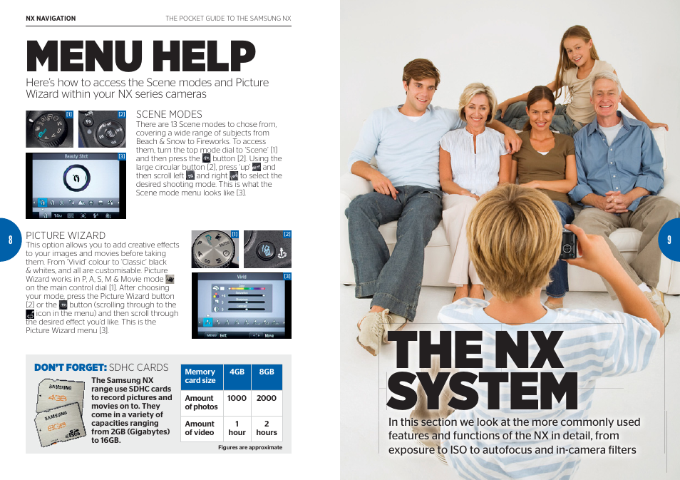 The nx system, Menu help | Samsung Digital Camera User Manual | Page 5 / 46