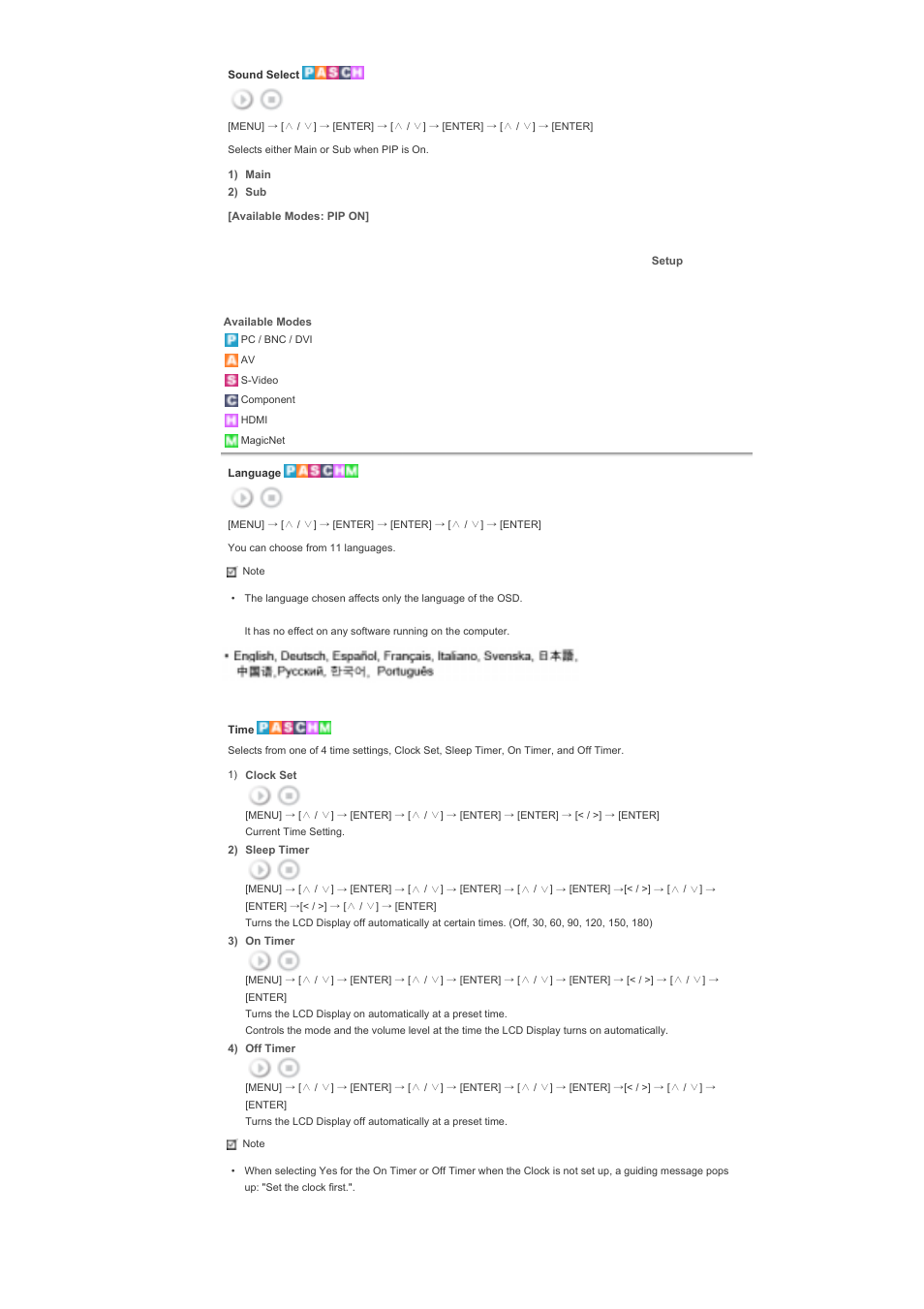 Setup | Samsung 460DXN User Manual | Page 148 / 176