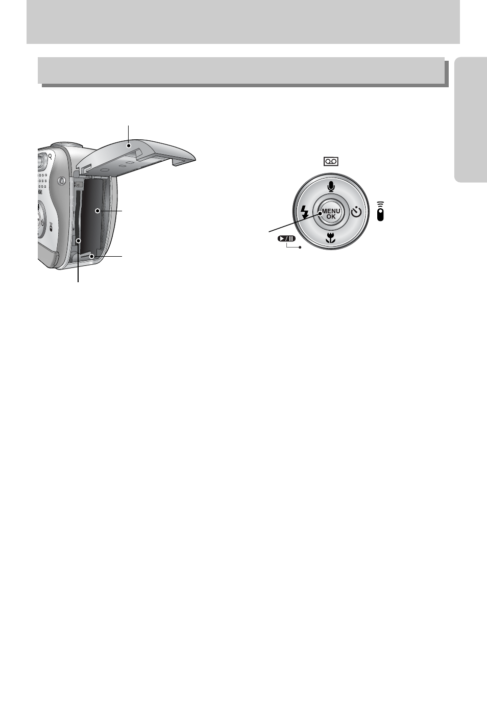 Identification of features, Side/ 5-function button | Samsung Digimax V800 User Manual | Page 11 / 144