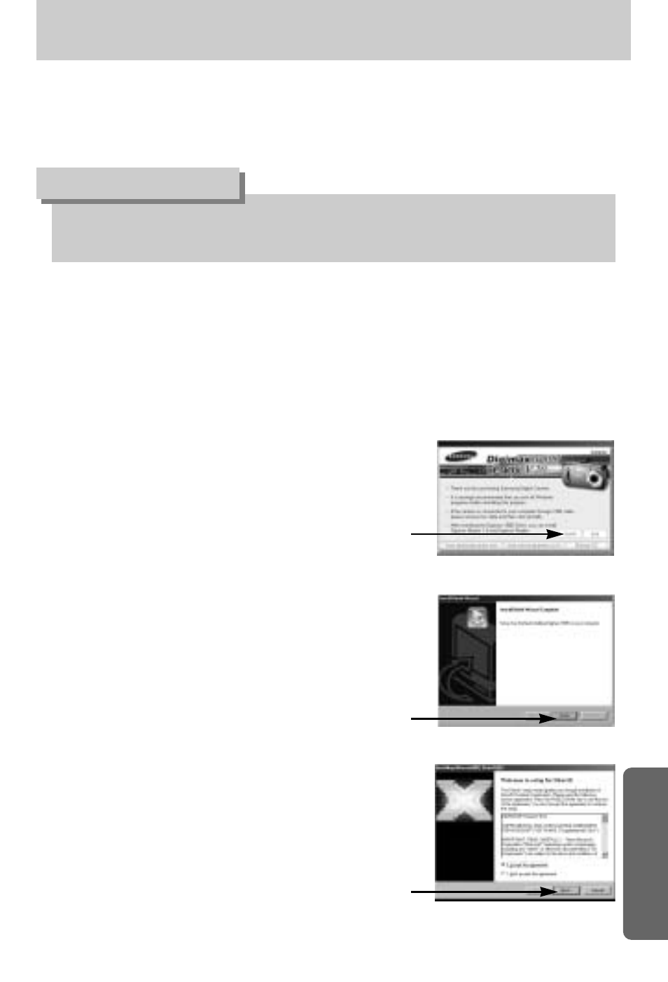 Setting up the application software, Information | Samsung Digimax V800 User Manual | Page 115 / 144