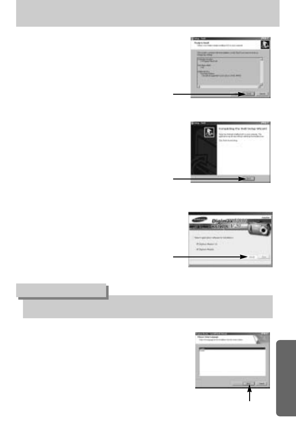 Setting up the application software, Information | Samsung Digimax V800 User Manual | Page 119 / 144