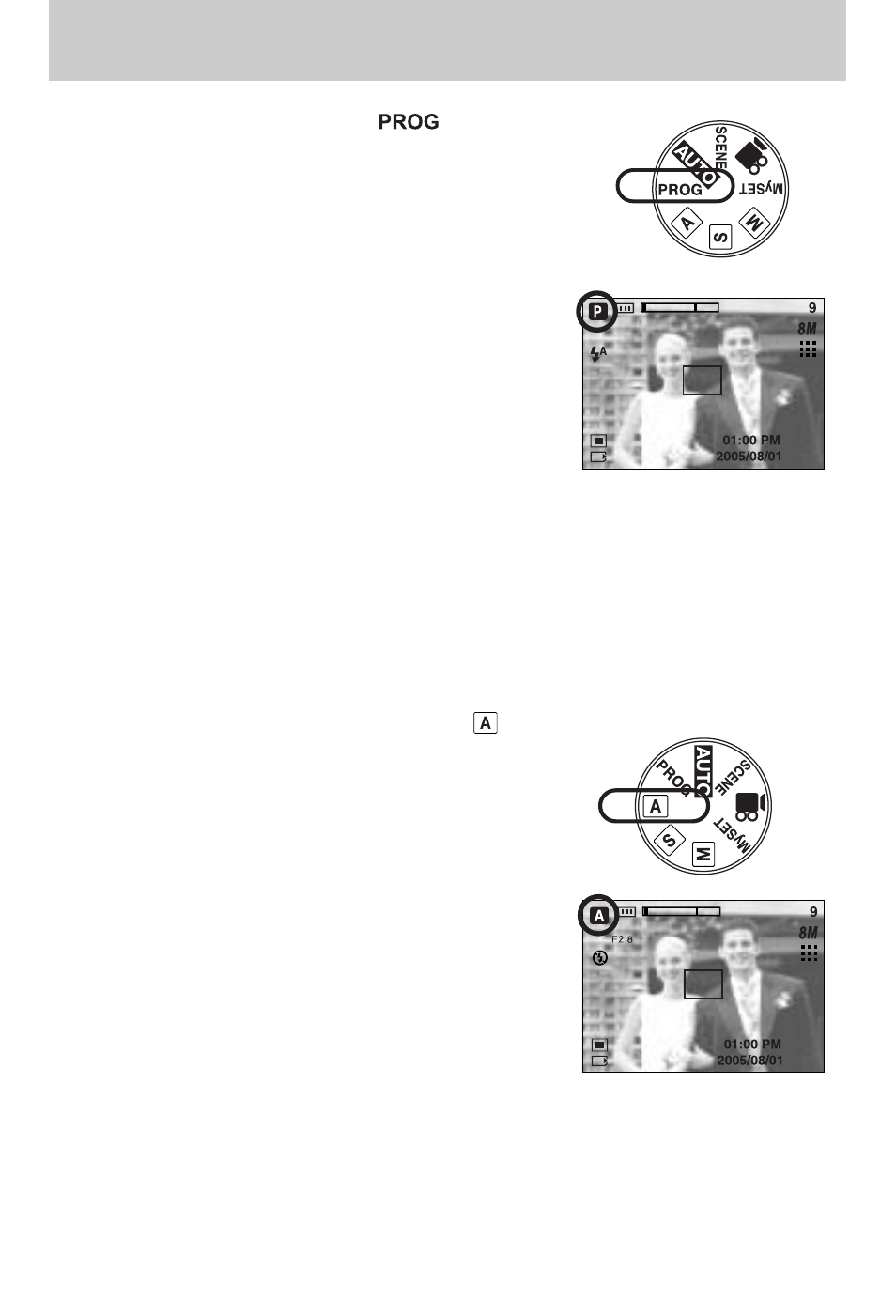Starting the recording mode | Samsung Digimax V800 User Manual | Page 22 / 144