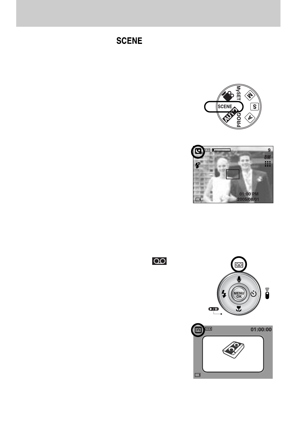 Starting the recording mode | Samsung Digimax V800 User Manual | Page 26 / 144