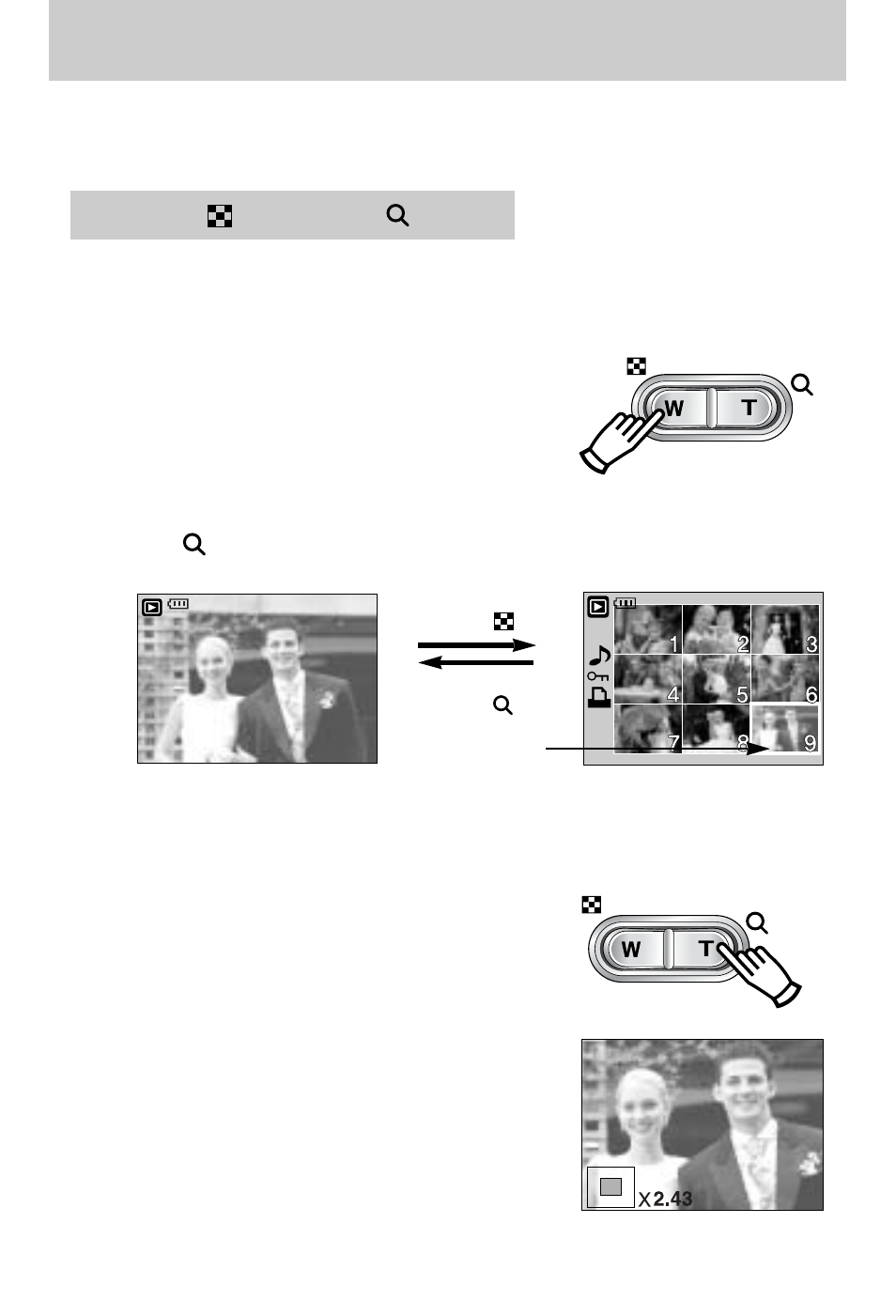 Using the camera buttons to adjust the camera | Samsung Digimax V800 User Manual | Page 66 / 144