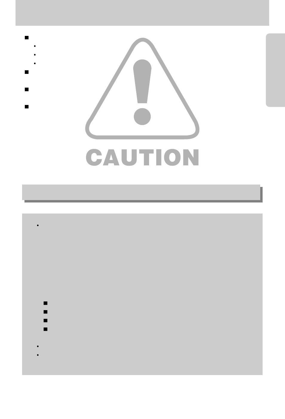 Caution, An fcc warning | Samsung Digimax V800 User Manual | Page 7 / 144