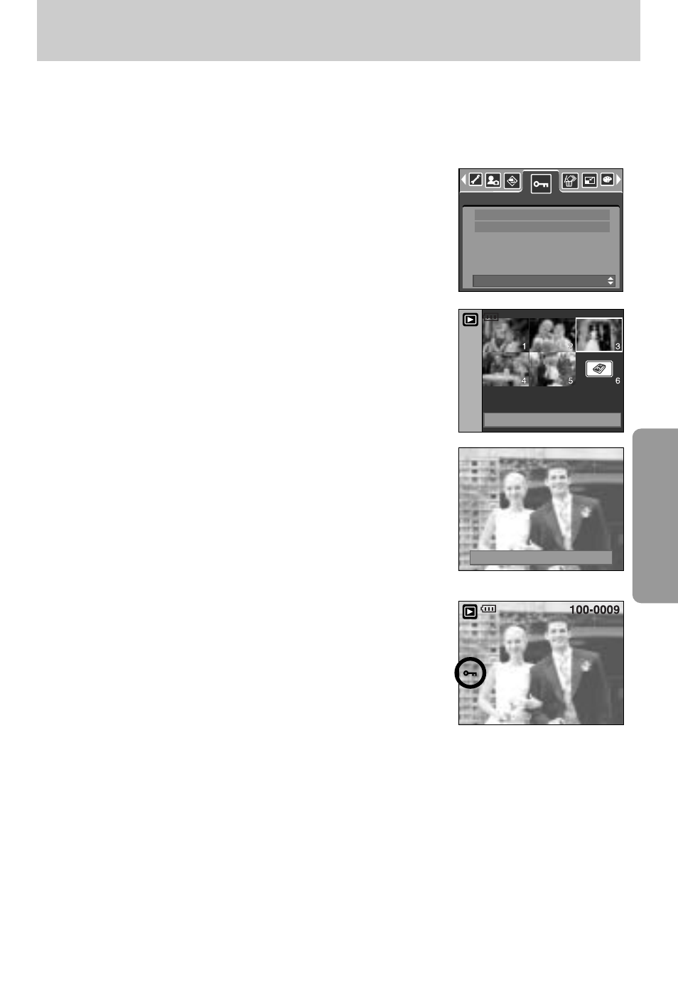 Protecting images | Samsung Digimax V800 User Manual | Page 79 / 144