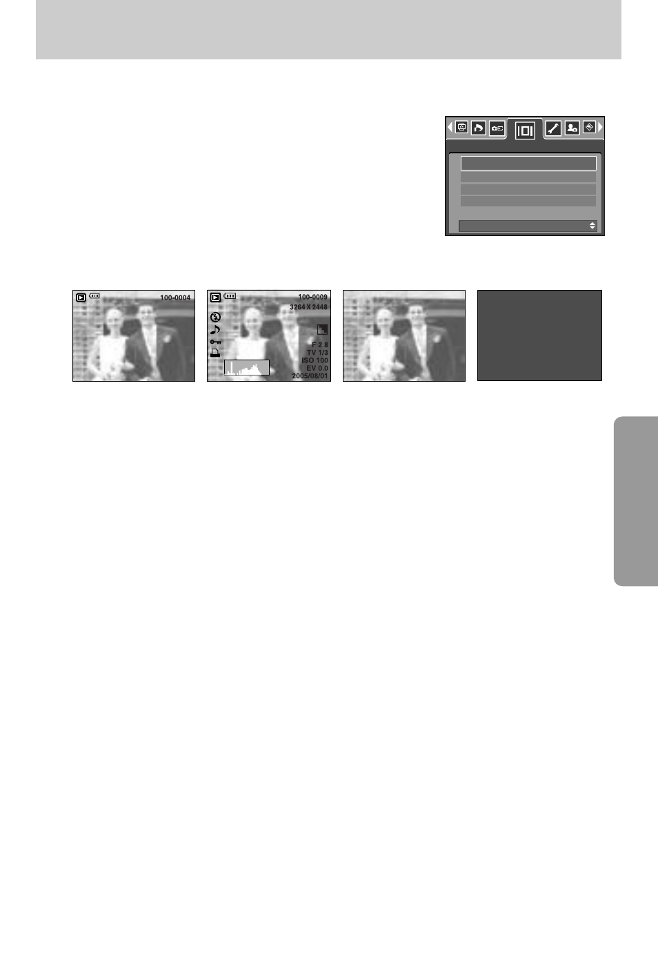 On screen display information | Samsung Digimax V800 User Manual | Page 87 / 144