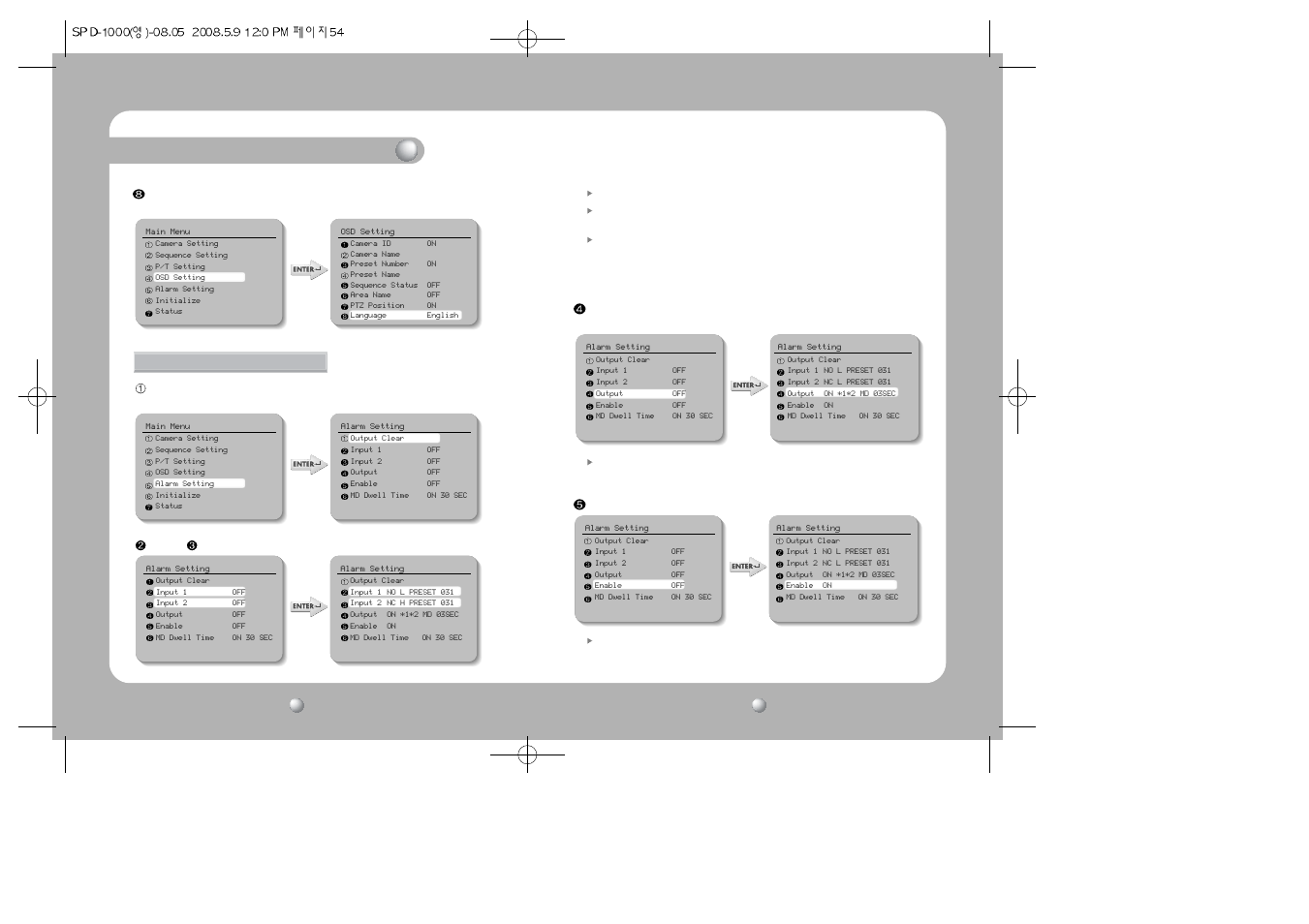 Functional description, 5) alarm setting | Samsung COMPACT SPD-1000 User Manual | Page 28 / 32