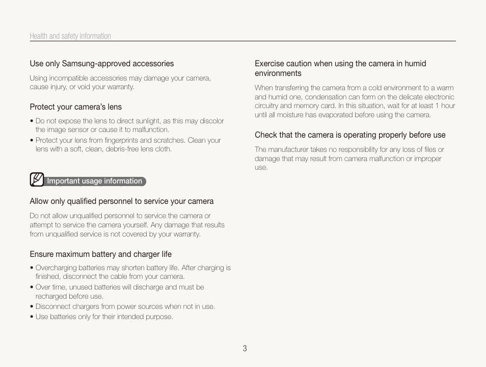 Samsung SL720 User Manual | Page 4 / 96