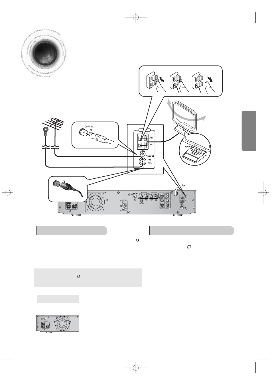 Connecting the fm and am(mw) antennas, Connecting the fm and am, Antennas | Mw ) | Samsung HT-DB400M User Manual | Page 21 / 56