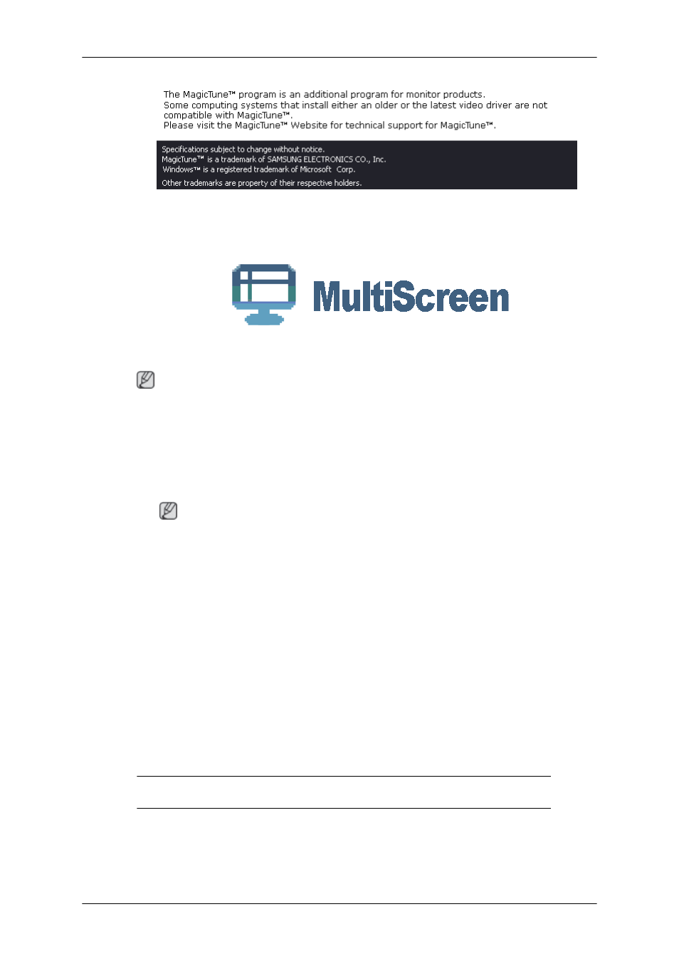 Multiscreen | Samsung 2233GW User Manual | Page 27 / 196