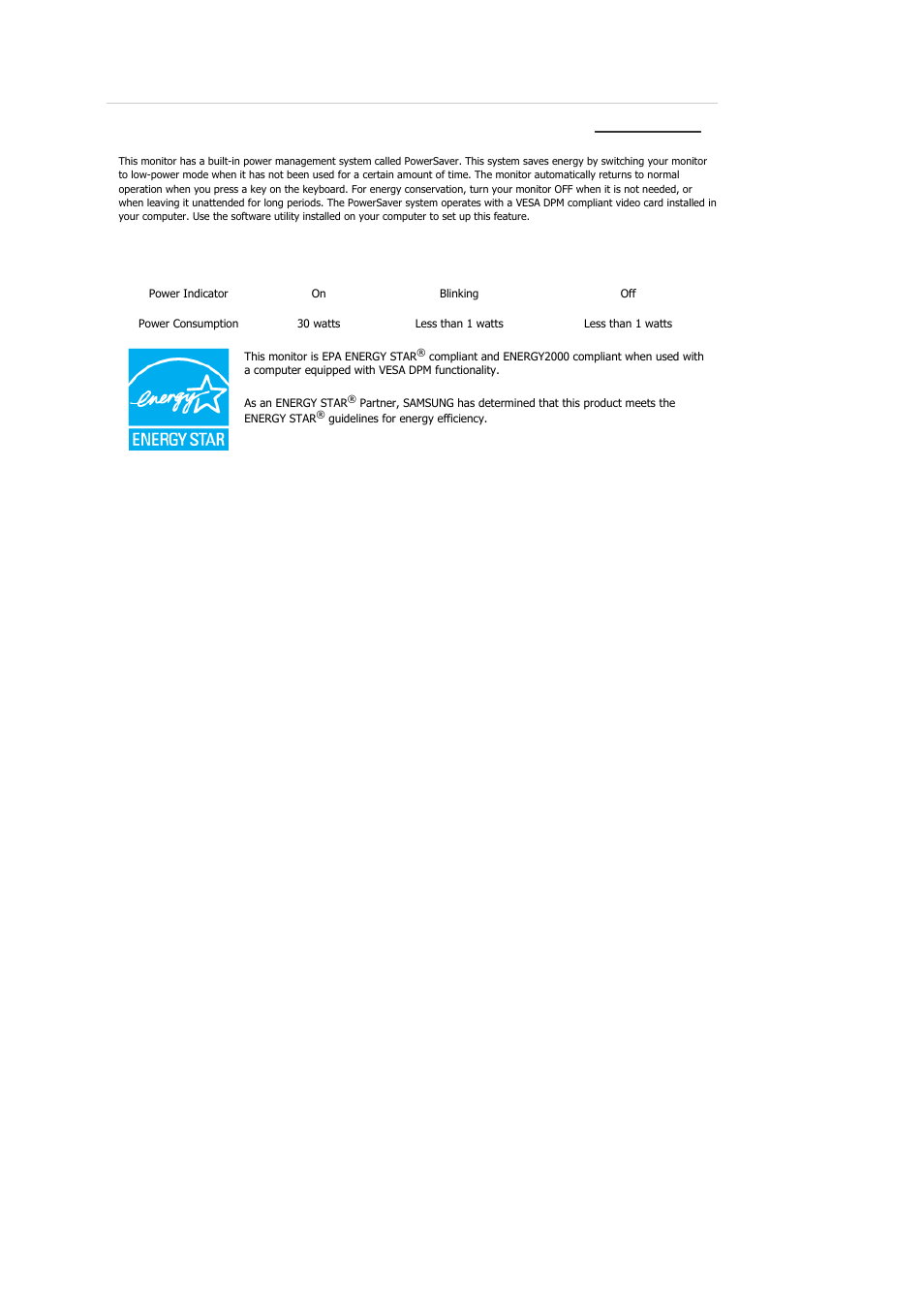 Specifications, Powersaver | Samsung 2233GW User Manual | Page 55 / 196