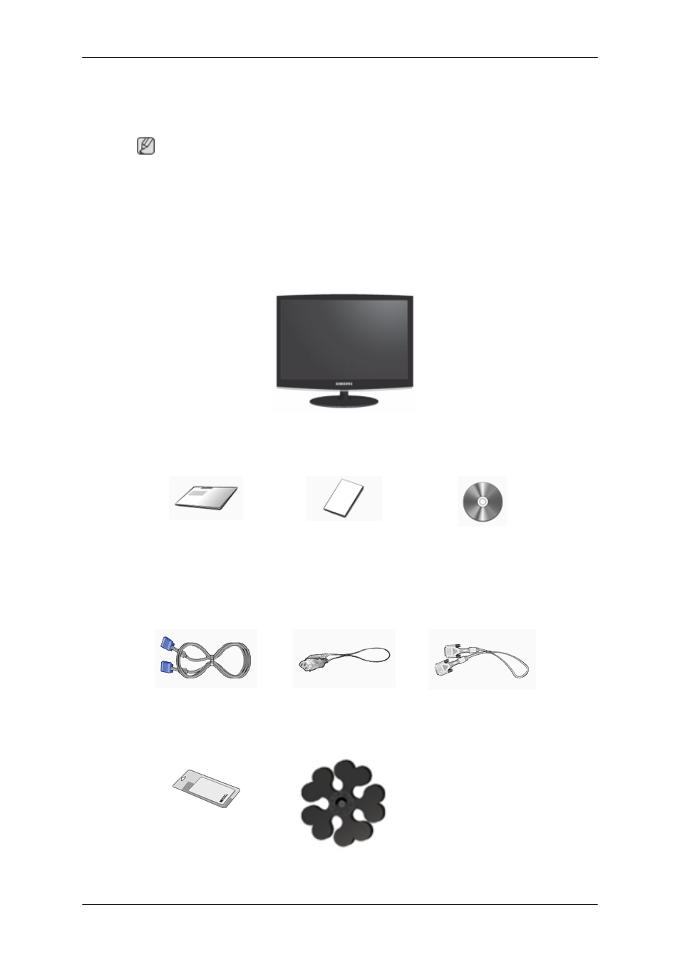 Introduction, Package contents | Samsung 2233GW User Manual | Page 9 / 196