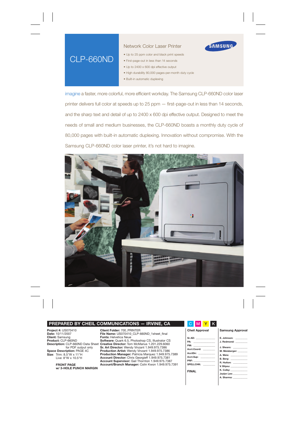 Samsung CLP-660ND User Manual | 2 pages