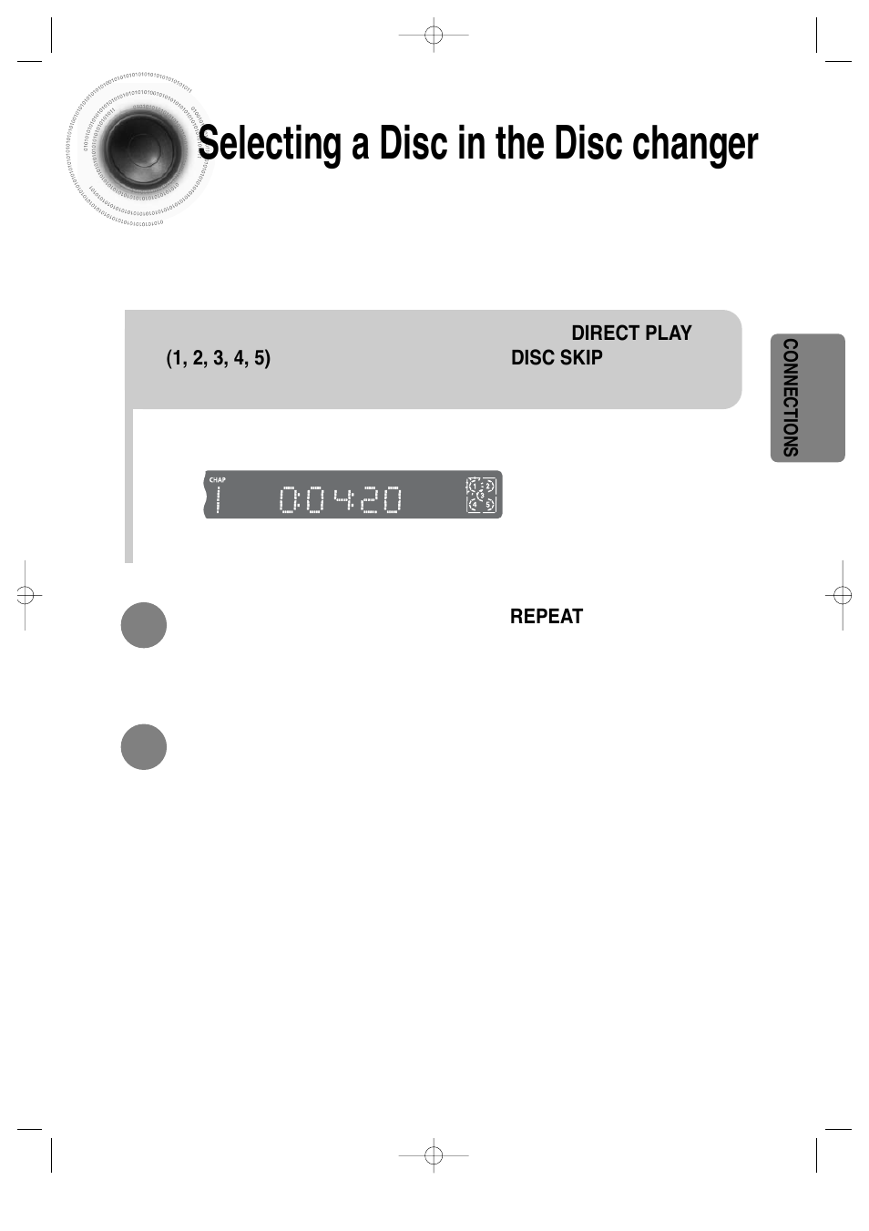 Selecting a disc in the disc changer | Samsung HT-DS660 User Manual | Page 25 / 82