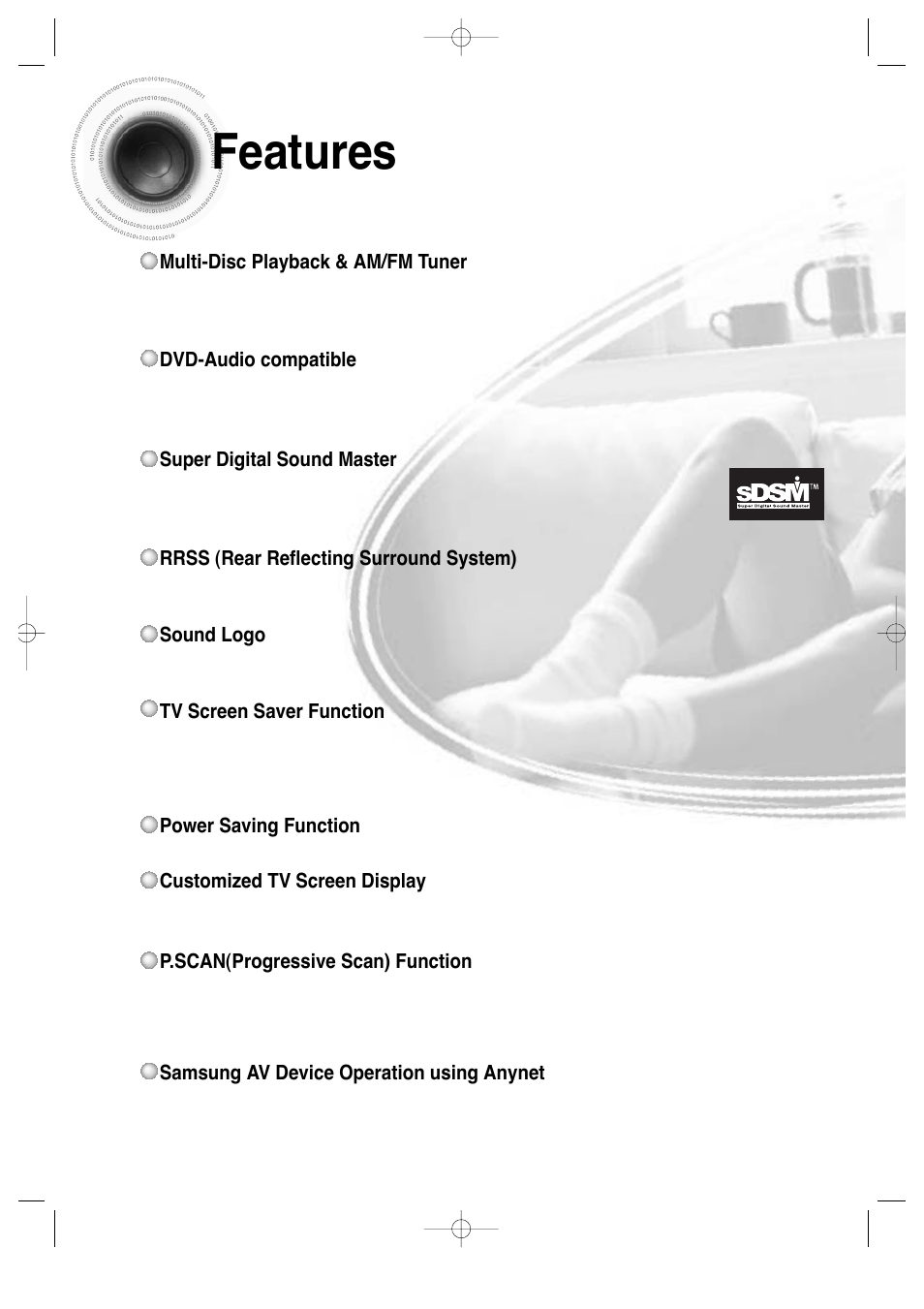 Features, Features 3 | Samsung HT-DS660 User Manual | Page 4 / 82