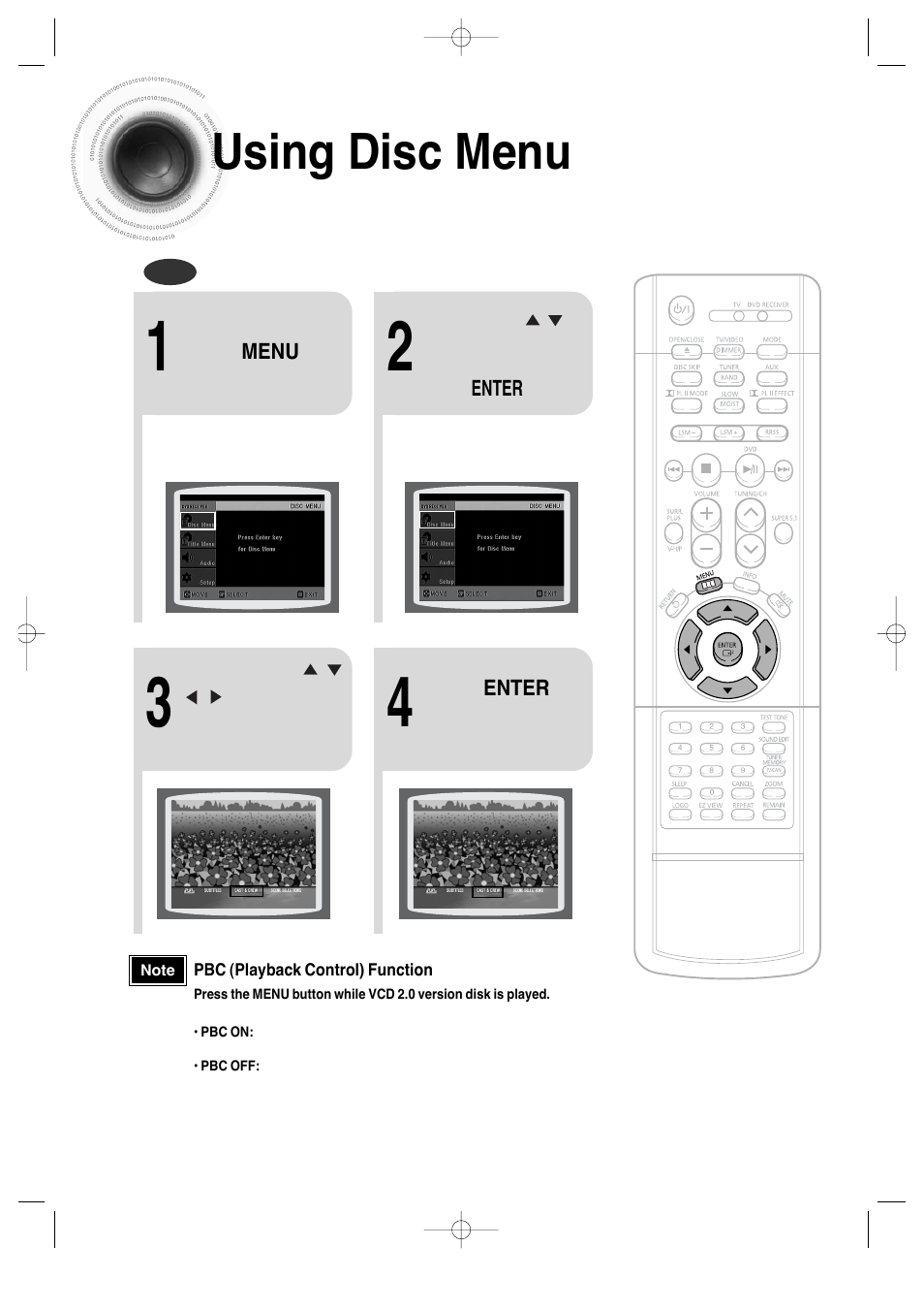 Using disc menu | Samsung HT-DS660 User Manual | Page 40 / 82