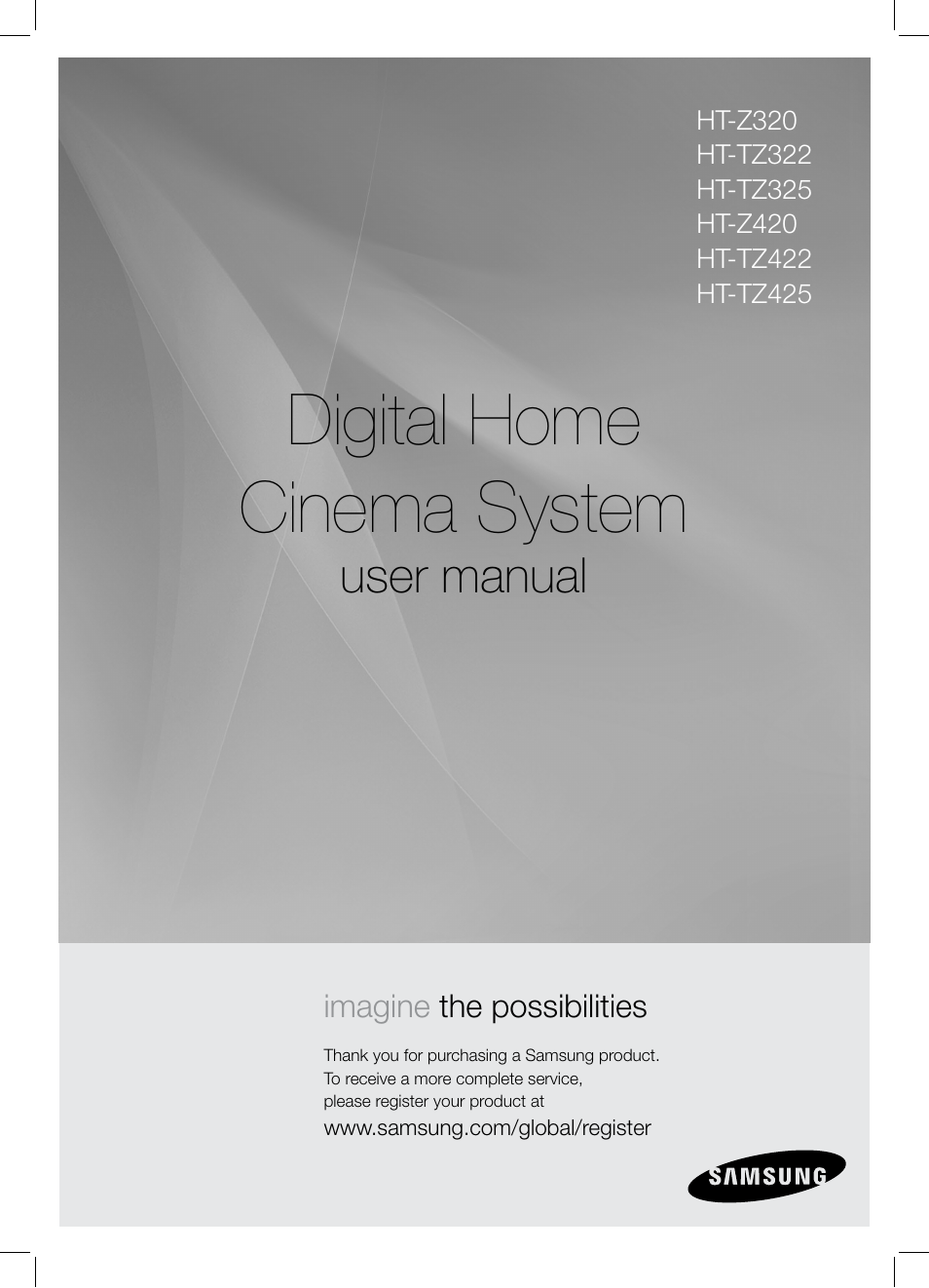 Samsung HT-TZ325 User Manual | 74 pages