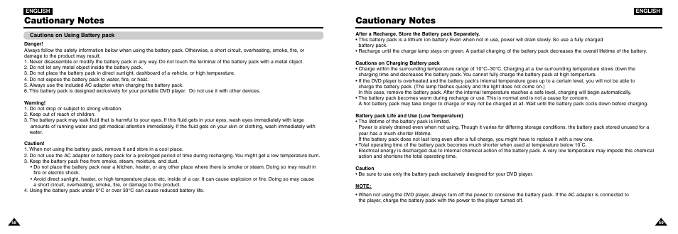 Samsung DVD-L100W User Manual | Page 30 / 33