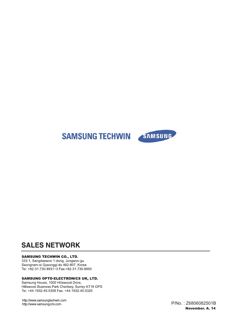 Samsung SNS-100/400 User Manual | Page 38 / 38