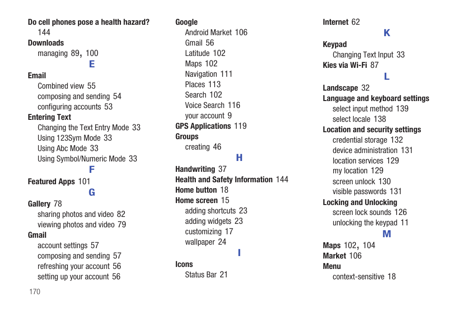 Samsung 8.9 User Manual | Page 174 / 176