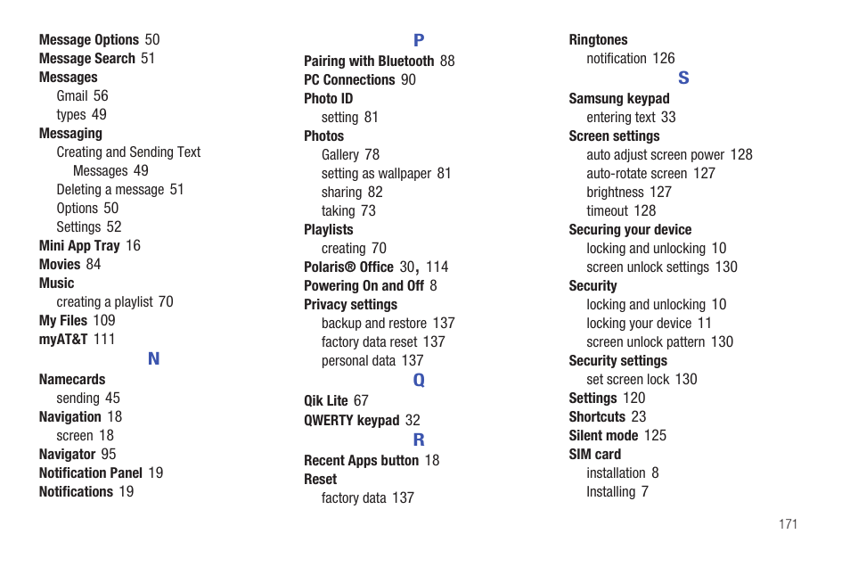 Samsung 8.9 User Manual | Page 175 / 176