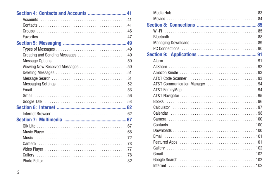 Samsung 8.9 User Manual | Page 6 / 176