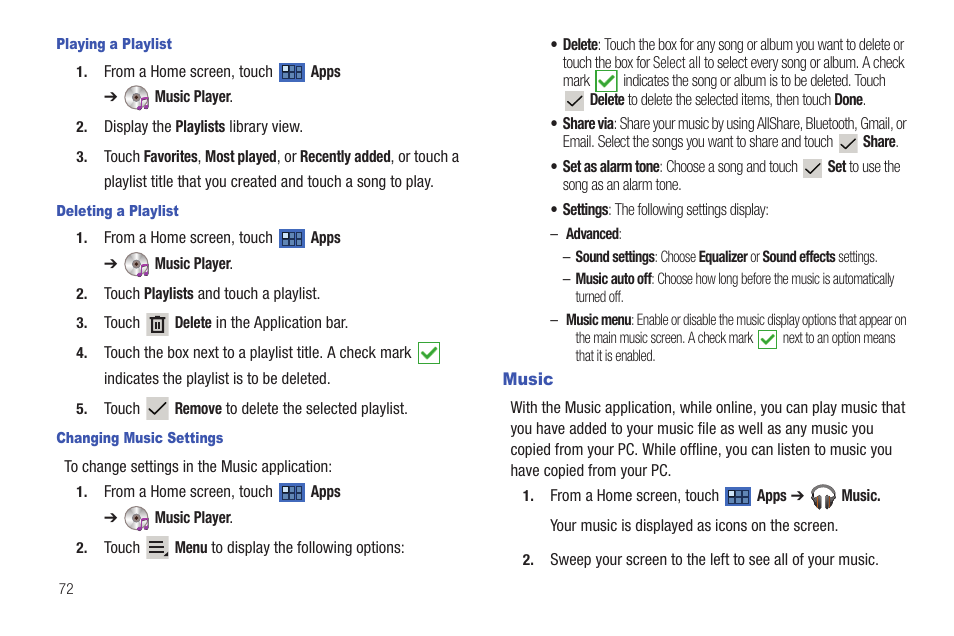 Music | Samsung 8.9 User Manual | Page 76 / 176