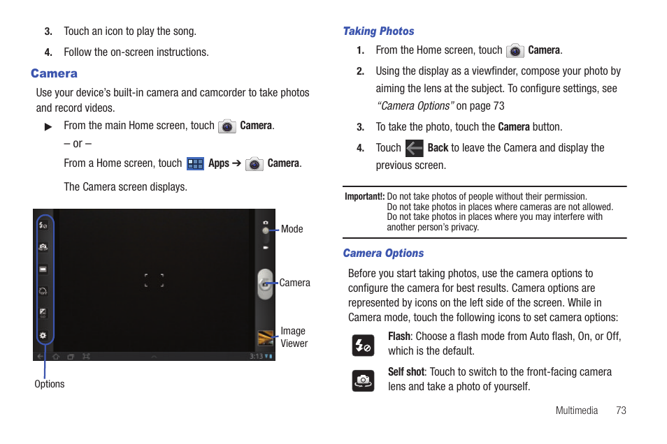 Camera | Samsung 8.9 User Manual | Page 77 / 176