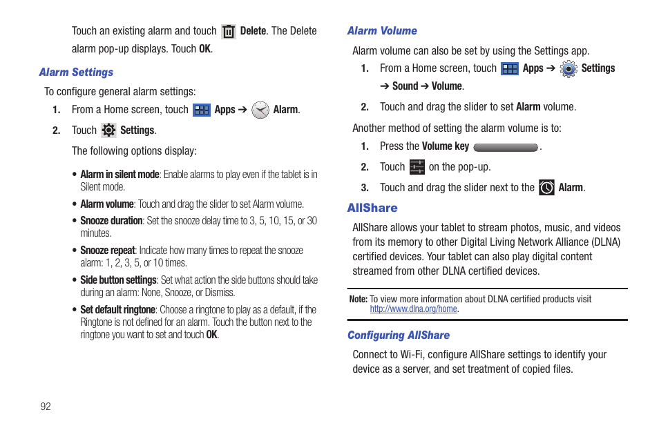 Allshare | Samsung 8.9 User Manual | Page 96 / 176