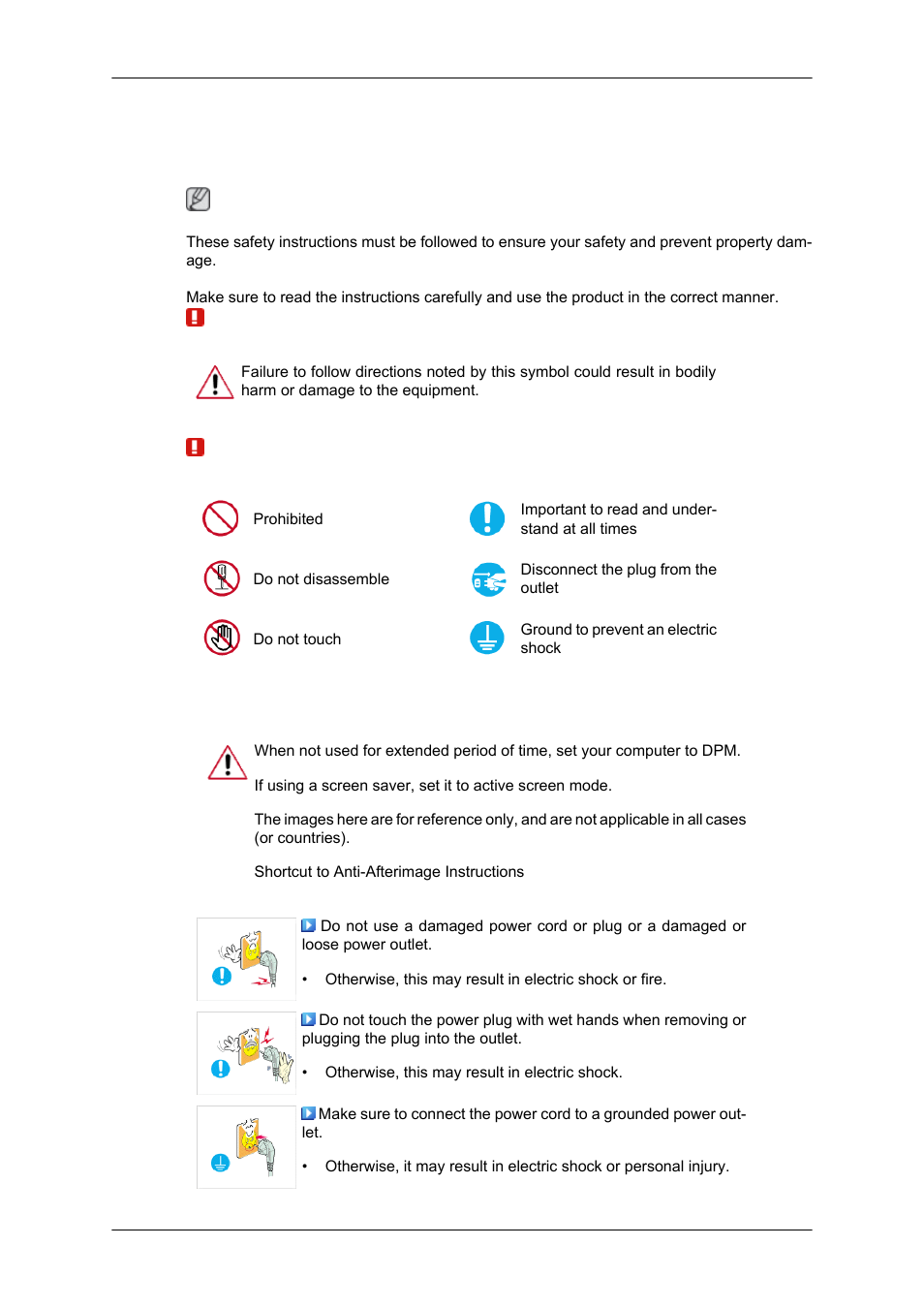 Safety instructions, Notational, Power | Samsung SYNCMASTER 650TS User Manual | Page 2 / 121