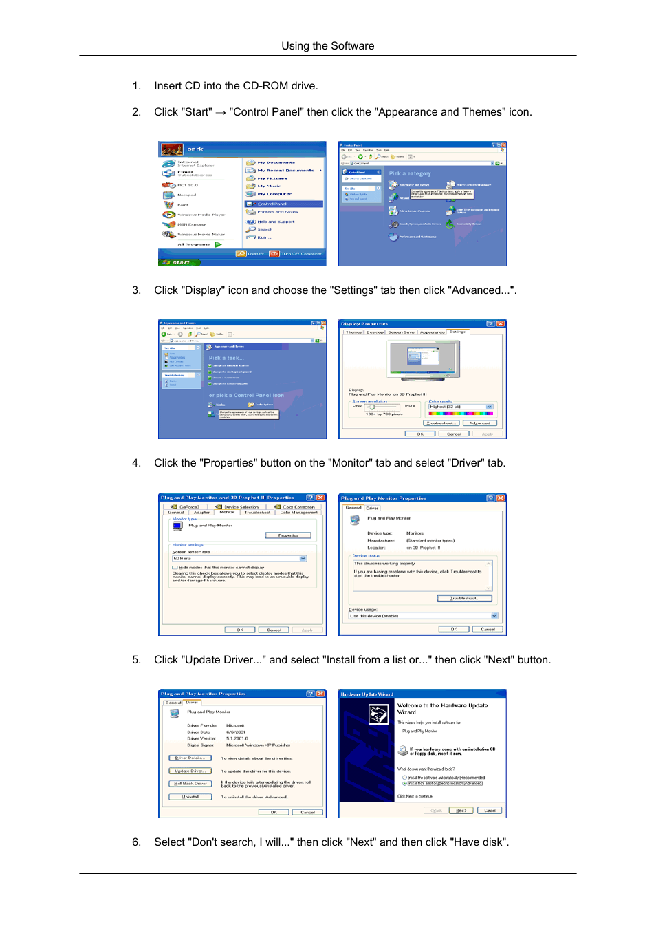 Samsung SYNCMASTER 650TS User Manual | Page 36 / 121