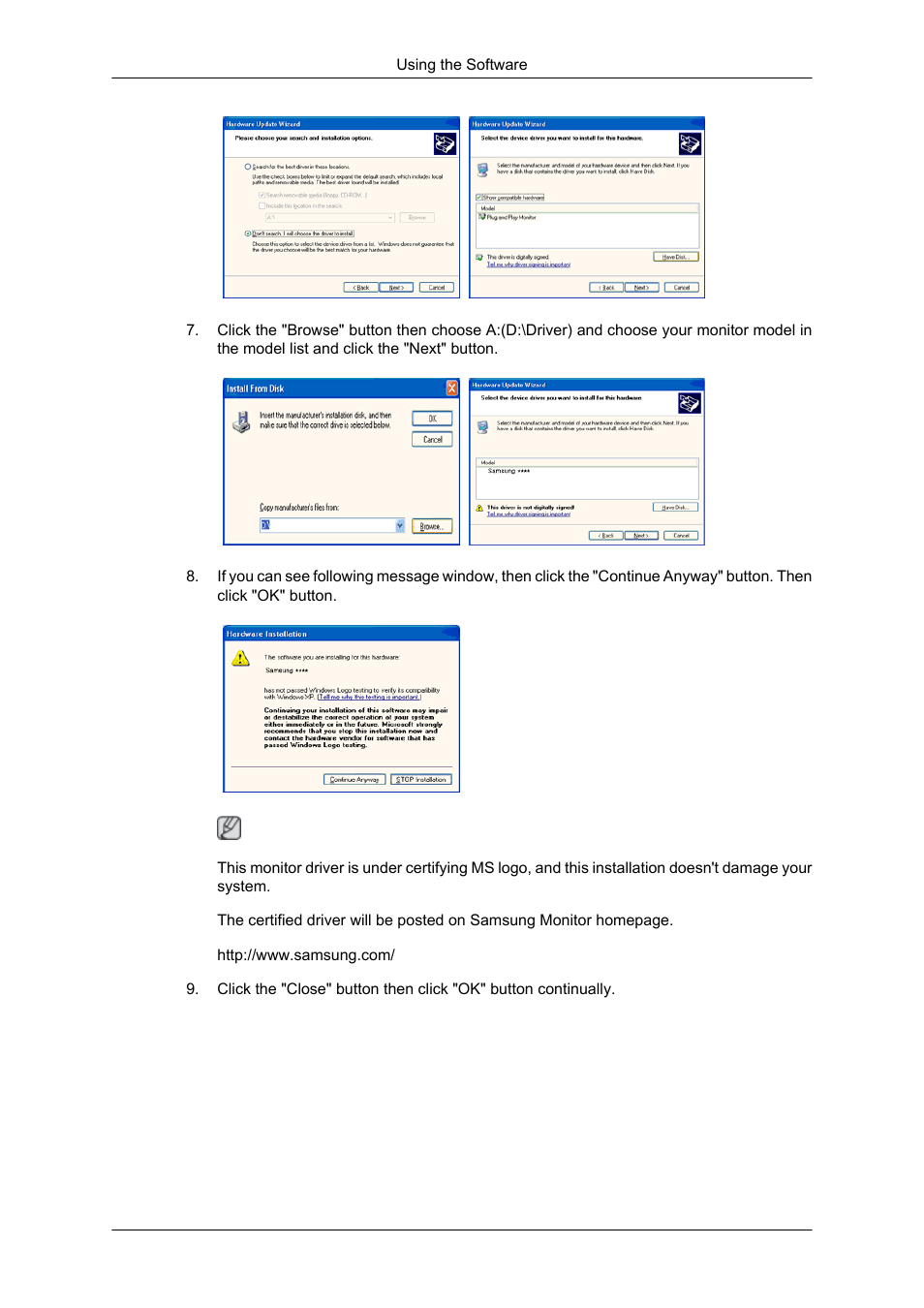 Samsung SYNCMASTER 650TS User Manual | Page 37 / 121