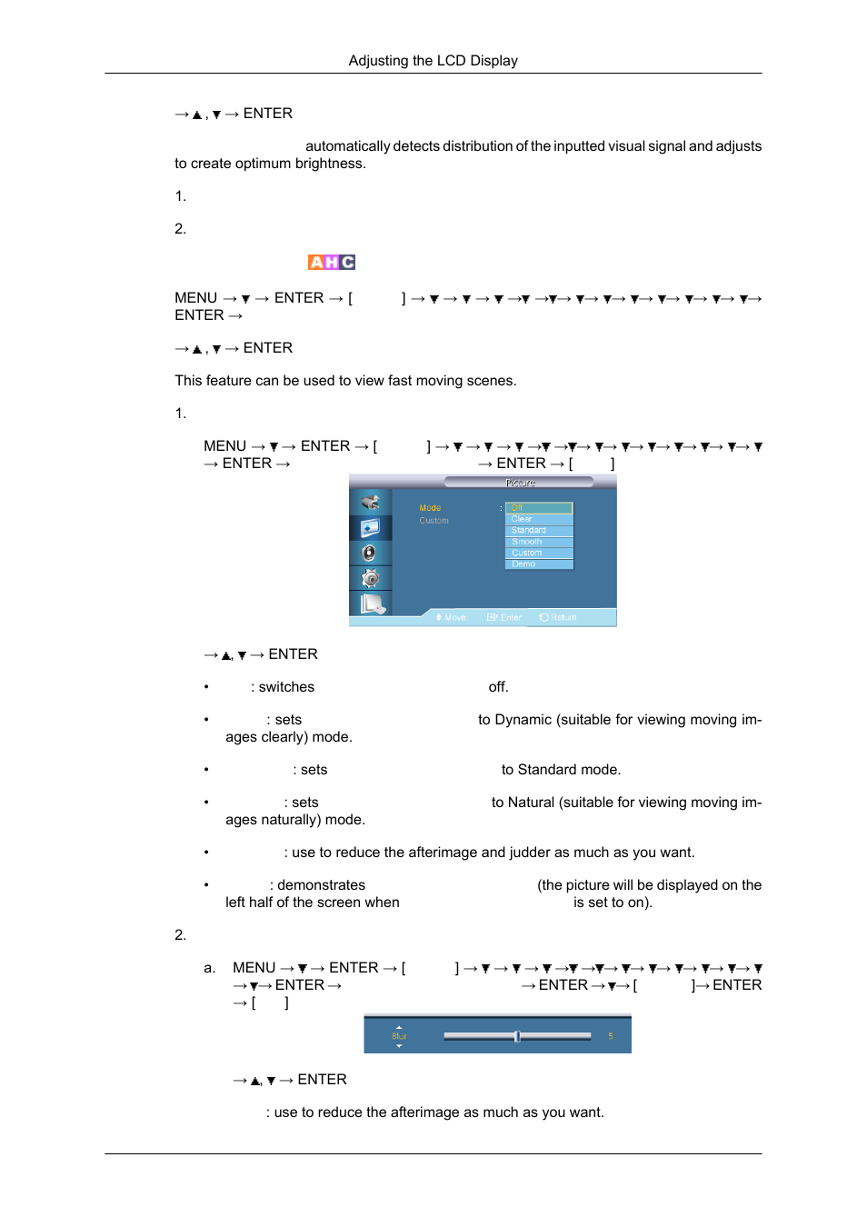 Auto motion plus 120hz | Samsung SYNCMASTER 650TS User Manual | Page 84 / 121