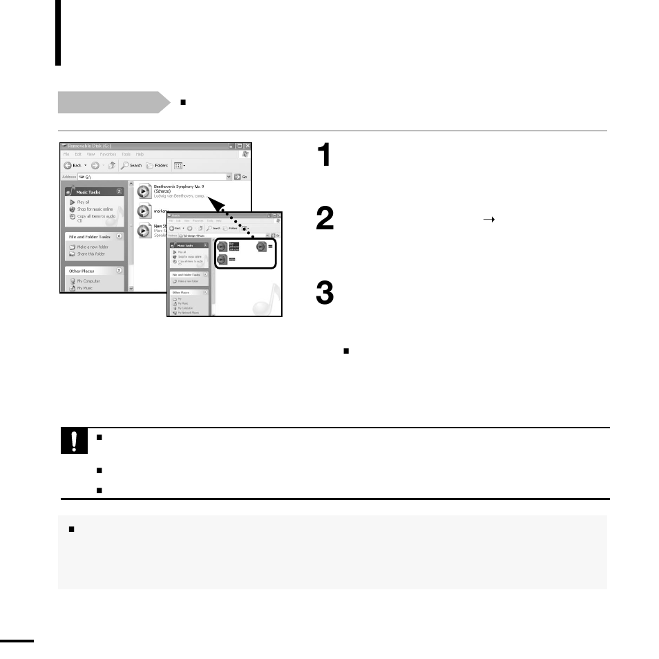 Using as a removable disk | Samsung YP-K5AB User Manual | Page 22 / 58