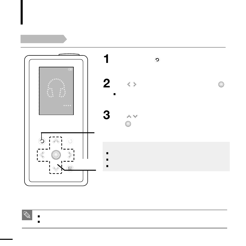 Chapter 3. multimedia function, Listening to music | Samsung YP-K5AB User Manual | Page 24 / 58