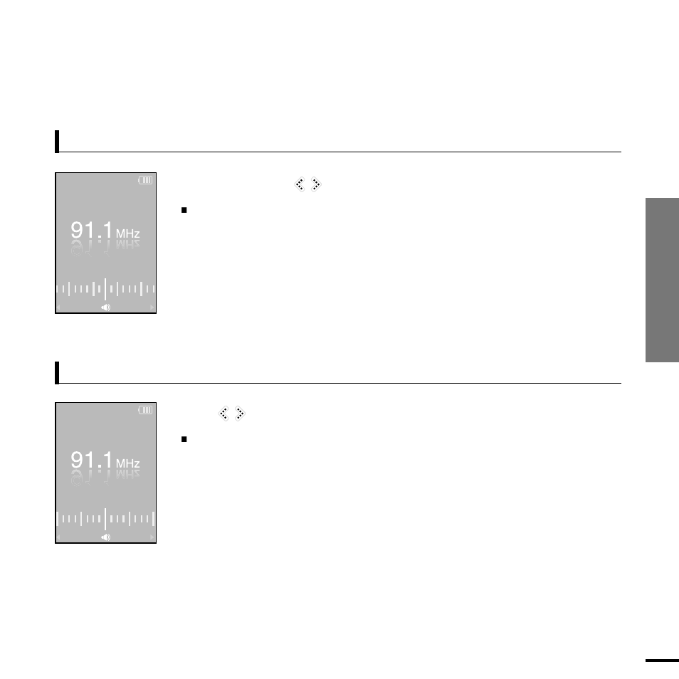 Listening to fm radio | Samsung YP-K5AB User Manual | Page 37 / 58