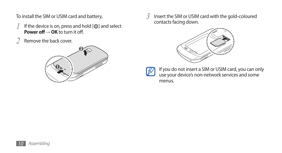 Samsung GALAXYFIT GT-S5670 User Manual | Page 10 / 126