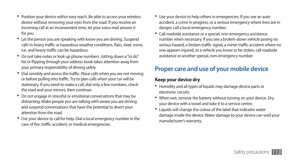 Samsung GALAXYFIT GT-S5670 User Manual | Page 113 / 126