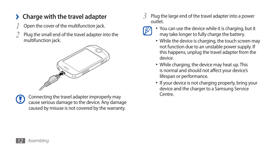 Samsung GALAXYFIT GT-S5670 User Manual | Page 12 / 126