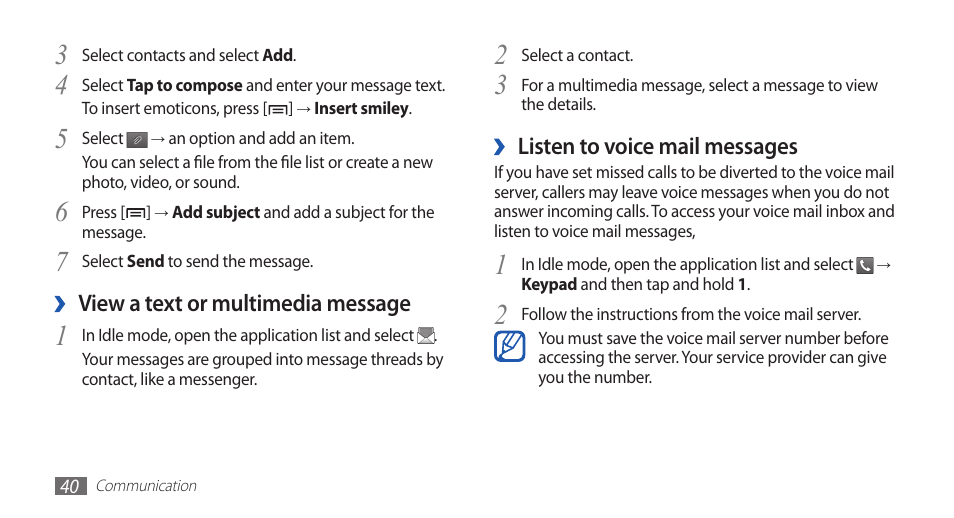 Samsung GALAXYFIT GT-S5670 User Manual | Page 40 / 126