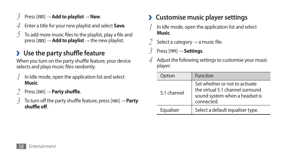 Samsung GALAXYFIT GT-S5670 User Manual | Page 58 / 126