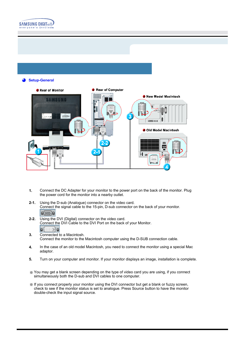 Setup, User’s manual | Samsung 152B User Manual | Page 18 / 53