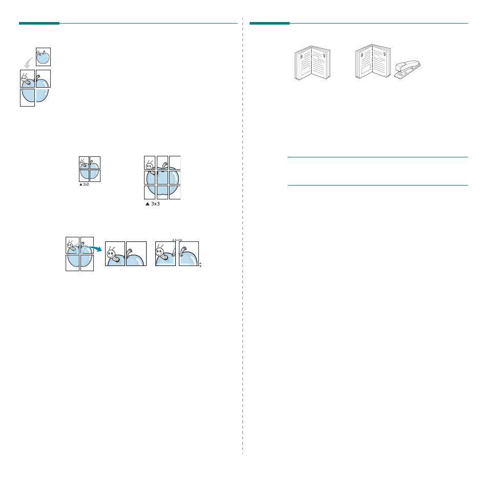 Printing posters, Printing booklets, Printing posters printing booklets | Samsung ML-2570 Series User Manual | Page 65 / 85